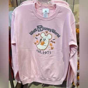 Disney  Pink Minnie Ghost Disney Graphic Sweatshirt